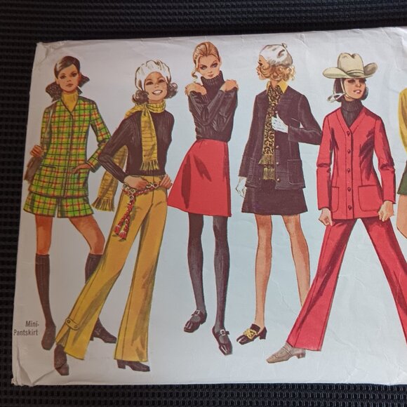 Vintage 1969 Simplicity 8409 Sewing Pattern: 60s Mod Separates, Jr/Teen Size 5/6 - Picture 1 of 8